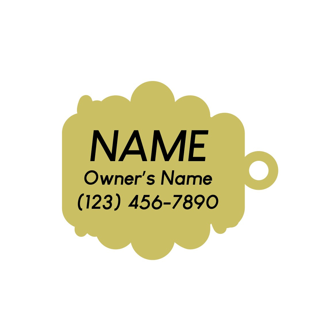 Honey pot dog store tag