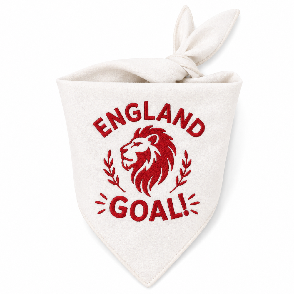 England World Cup Embroidered Pet Bandana