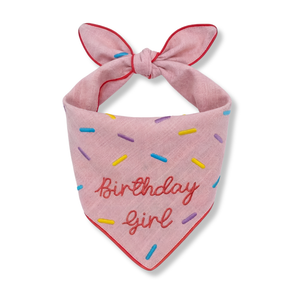 Birthday Girl Dog Bandana