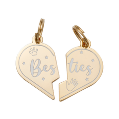 Wholesale ID Tag - Besties - Tag & Charm