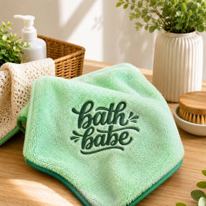 'Bath Babe' Embroidered Microfiber Towel for Dogs