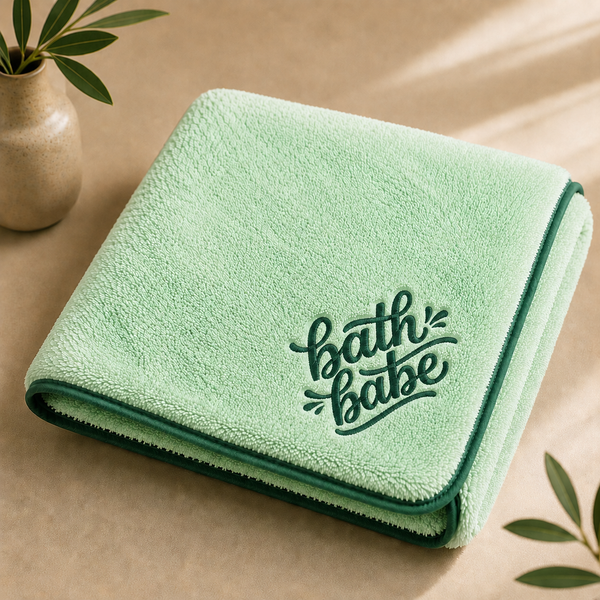 'Bath Babe' Embroidered Microfiber Towel for Dogs