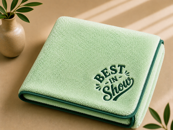 'Best in Show' Embroidered Microfiber Towel for Dogs