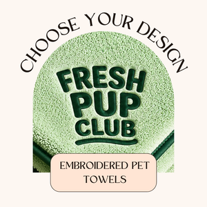Personalized Dog Towels | Choose Your Embroidered Design