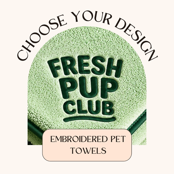 Personalized Dog Towels | Choose Your Embroidered Design