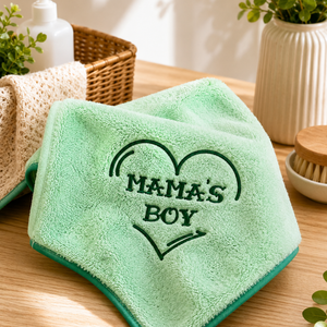 'Mama's Boy' Embroidered Microfiber Towel for Dogs