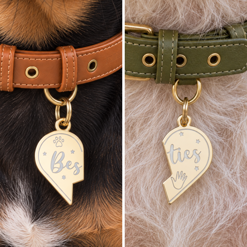 Besties - Pet ID Tag & Charm