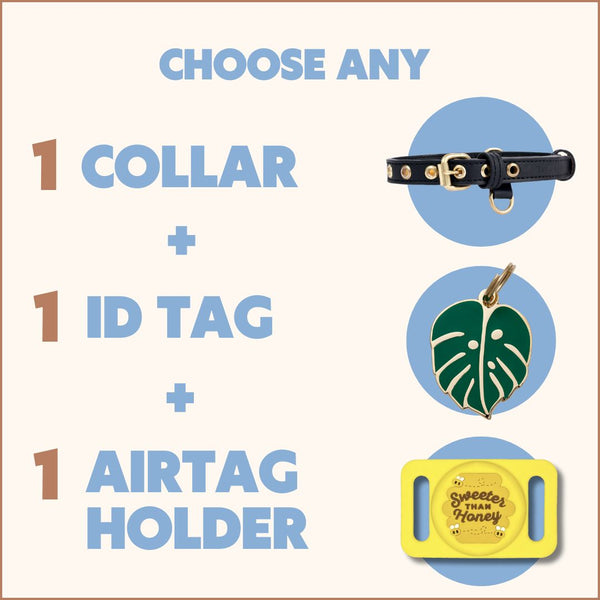 1 Tag + 1 Collar + 1 Airtag Holder Bundle