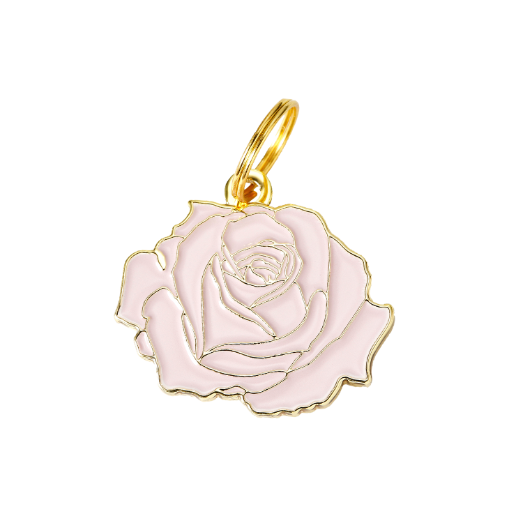 Rose - Gold & Pink - Pet ID Tag