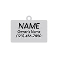 Hello My Name is Blank - Silver - Pet ID Tag
