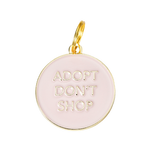 Adopt Don't Shop - Pink - Pet ID Tag