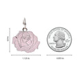 Rose - Silver & Pink - Pet ID Tag